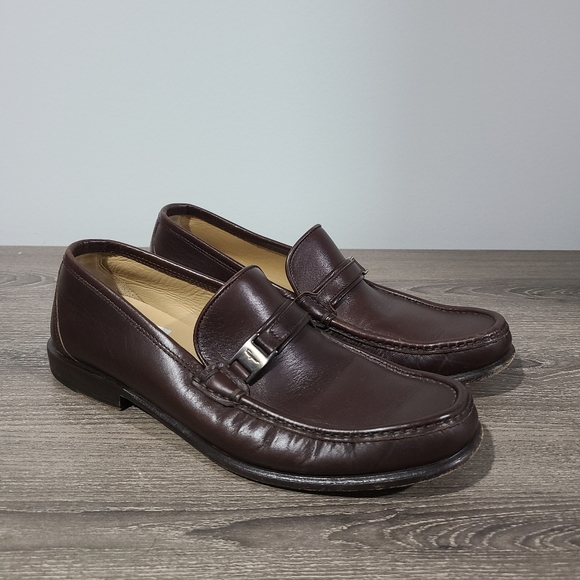 Salvatore Ferragamo leather shoes size 6.5 - Picture 1 of 7